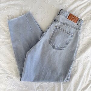 Zara Light‑Wash Balloon‑Leg Jeans